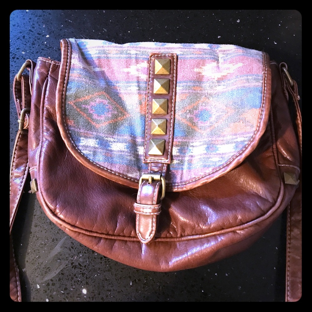 Tribal/studded crossbody
