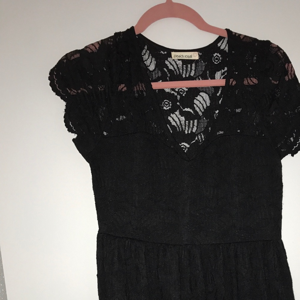 Lace black dress