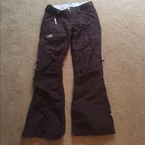 The north face adjustable waist ski pant