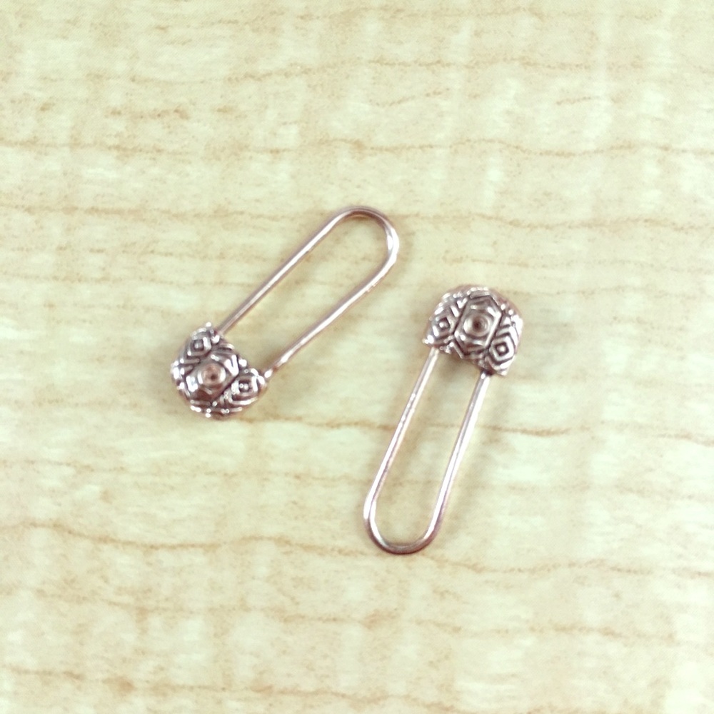 House Of Harlow Rose Gold Crystal Drop Earrings - Picture 2 of 5