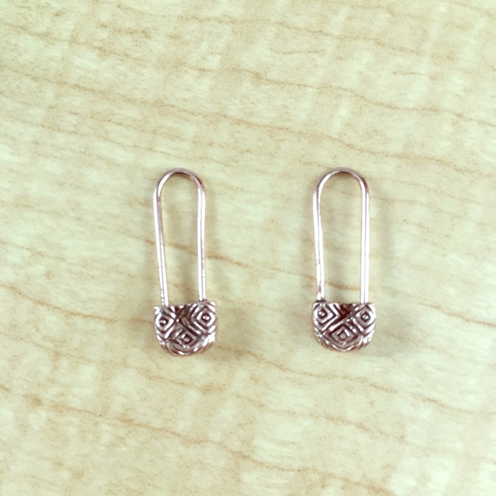 House Of Harlow Rose Gold Crystal Drop Earrings - Picture 3 of 5
