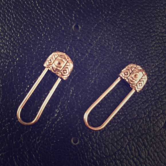 House Of Harlow Rose Gold Crystal Drop Earrings - Picture 5 of 5