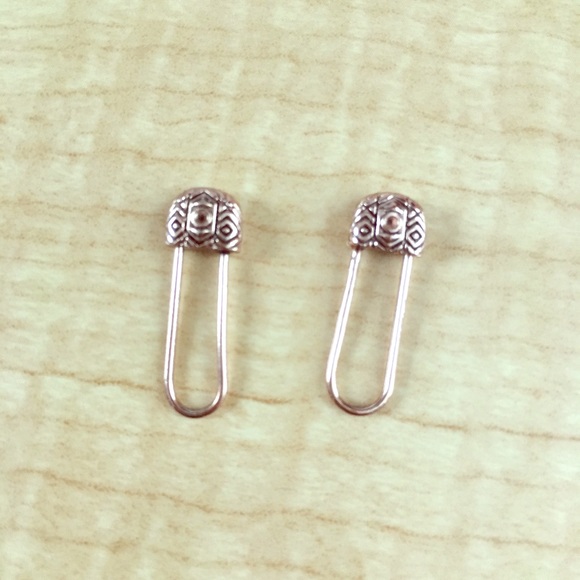 House Of Harlow Rose Gold Crystal Drop Earrings - Picture 4 of 5