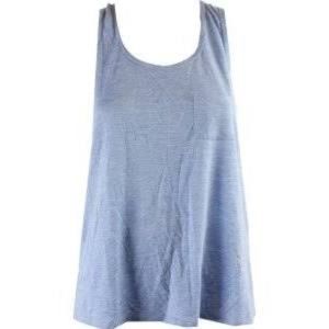 Alfani Blue Sleeveless Racerback Pajama Tank Top