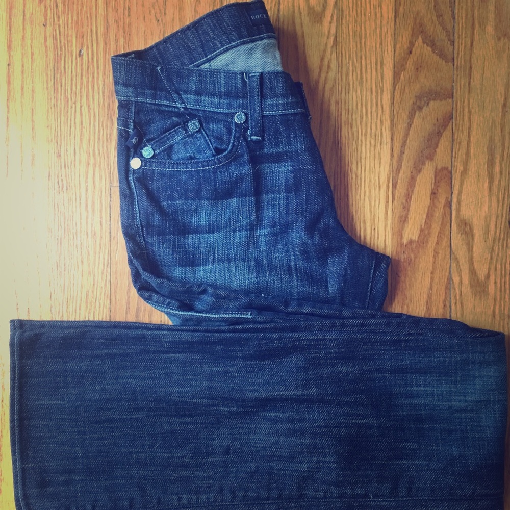 Rock & Republic Boot Cut Dark Denim Jeans Size 26
