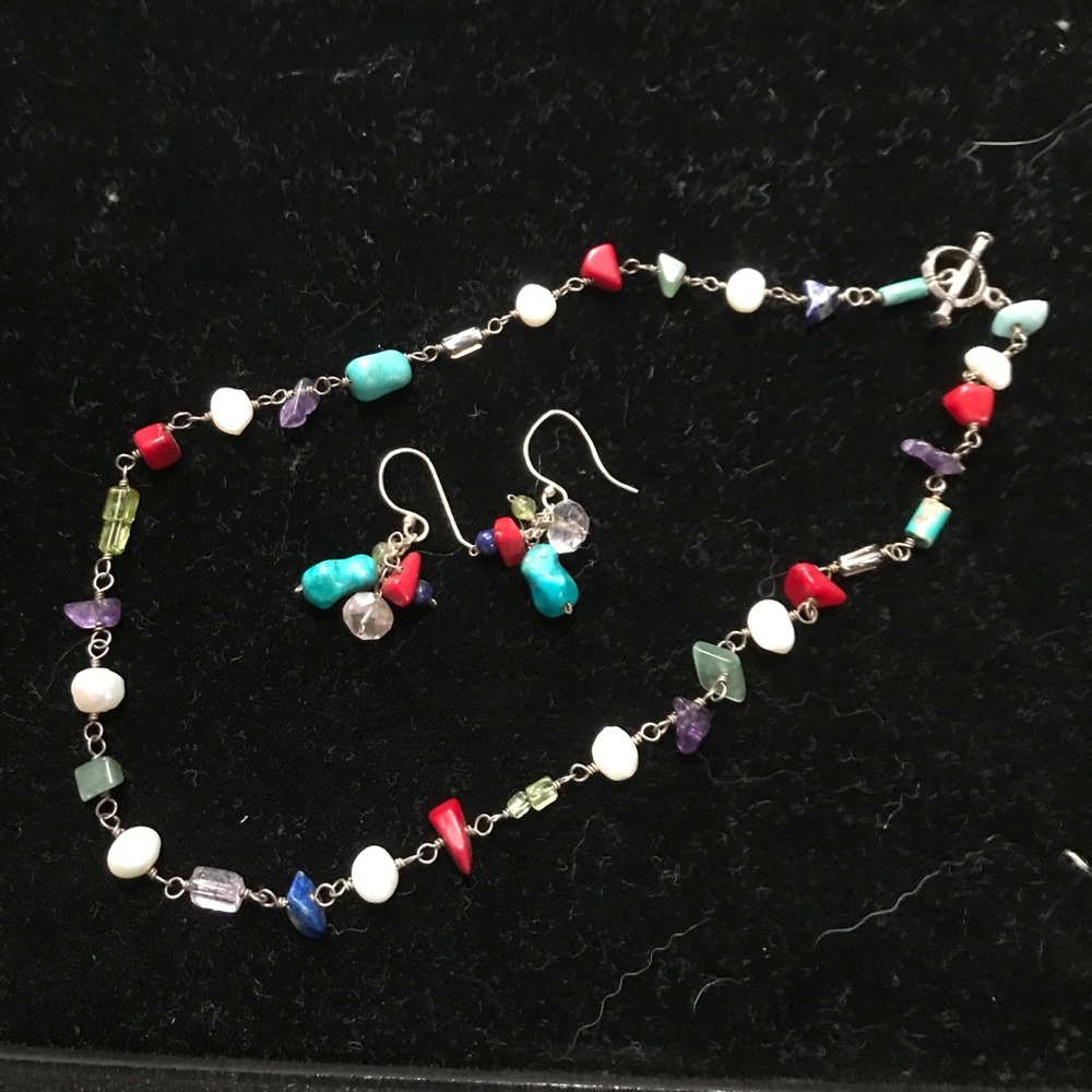 Silpada earrings and necklace