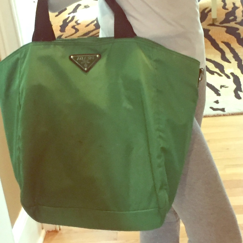 Prada Tessuto City Aquamarina Tote Bag