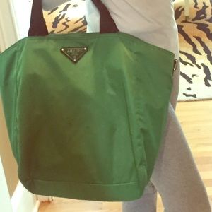 Prada Tessuto City Aquamarina Tote Bag