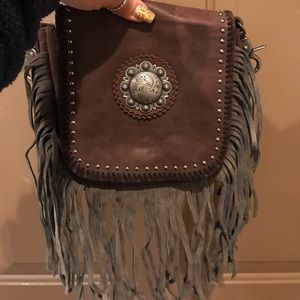 Real leather Montana west body cross purse