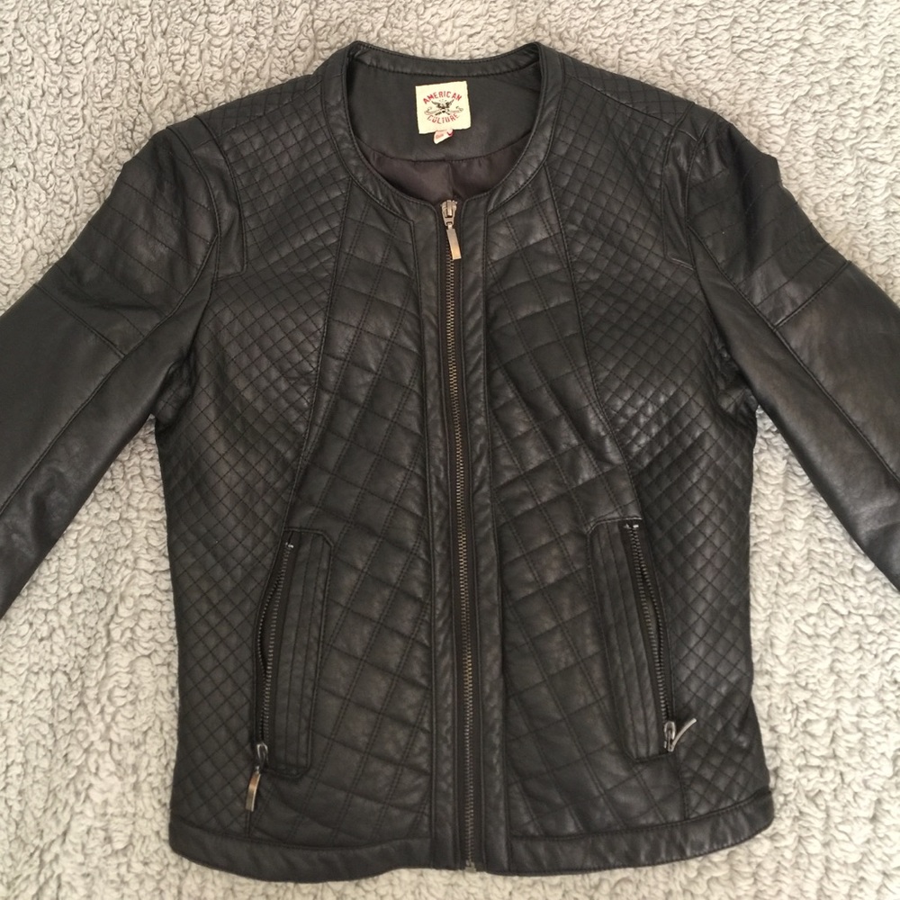 Black Quilted Rider Jacket