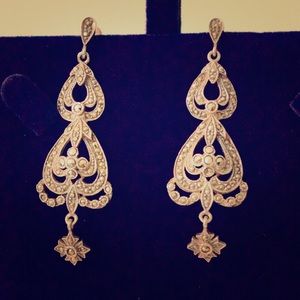 Marcasite chandelier earrings