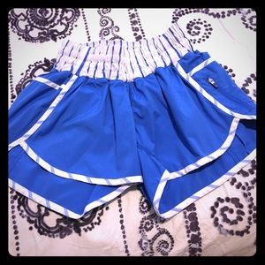 Blue lululemon shorts