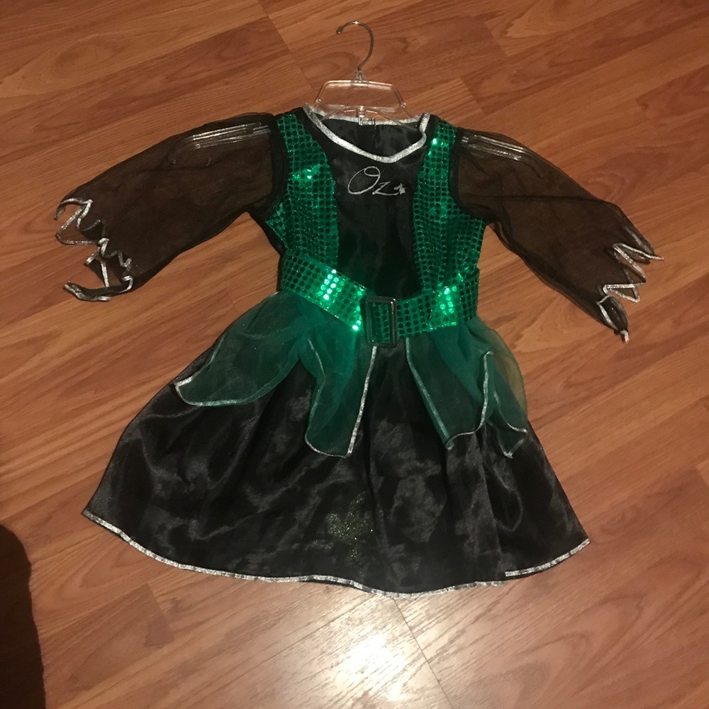 Girls Wizard of Oz Wicked Witch Costume