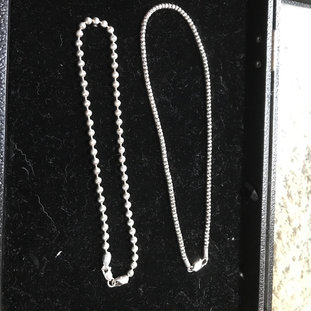 2 Sterling silver silpada necklaces