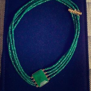 Sapphire and gold choker by Stauer