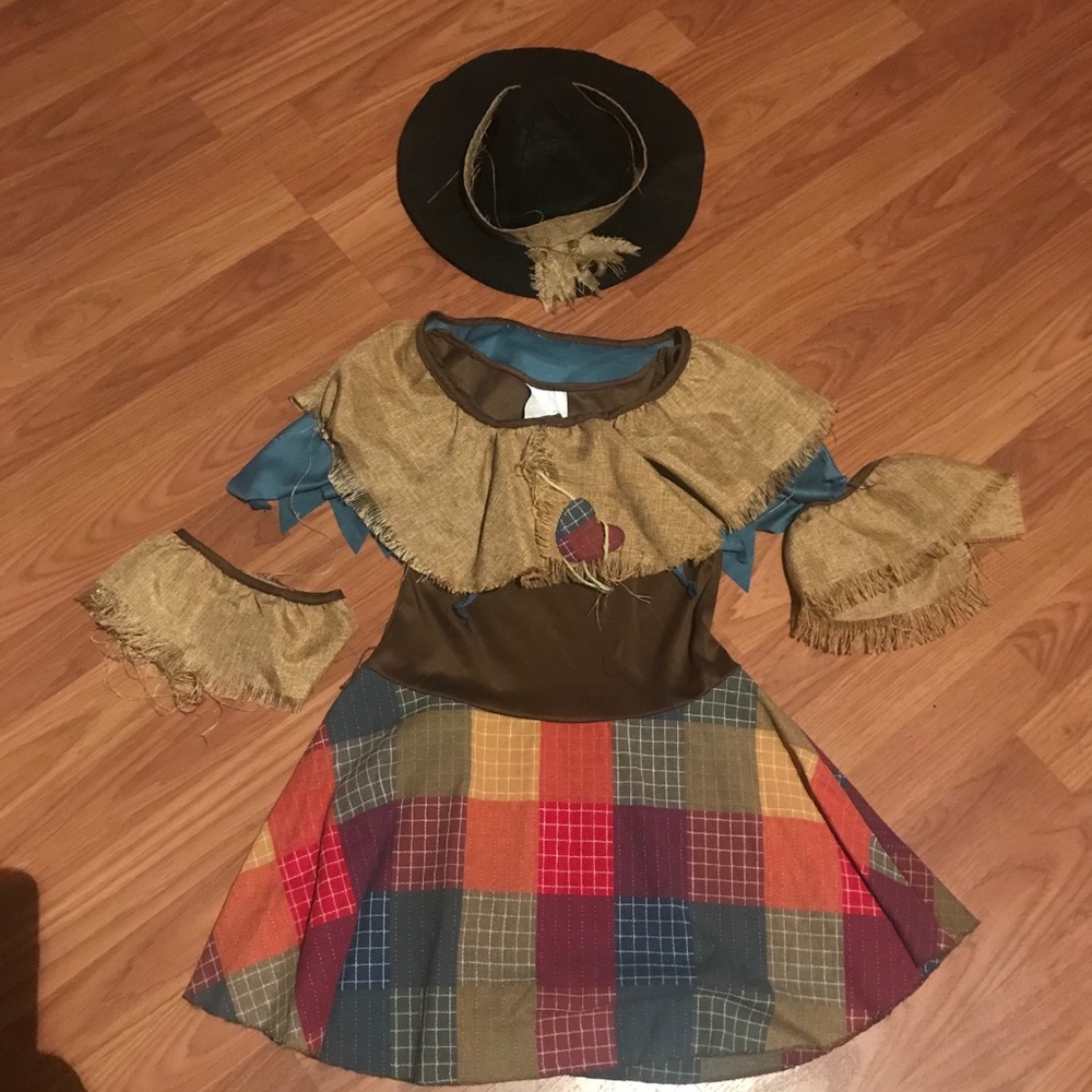 Girls Scarecrow Wizard of Oz costume