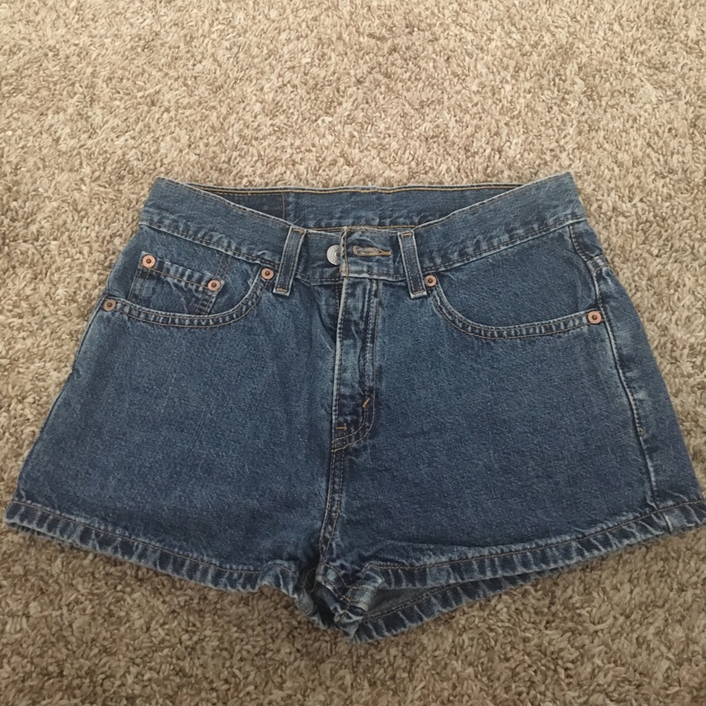 Levi's hi-rise jean shorts