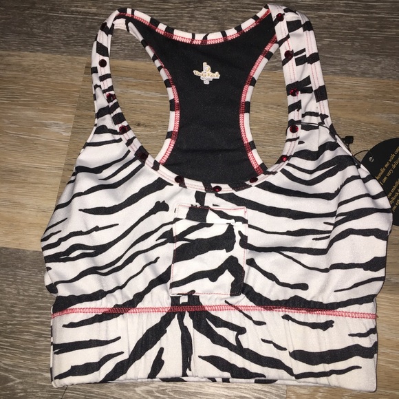 Set of 2 Designer Bodyrock Racerback Sports Bras - Picture 3 of 7