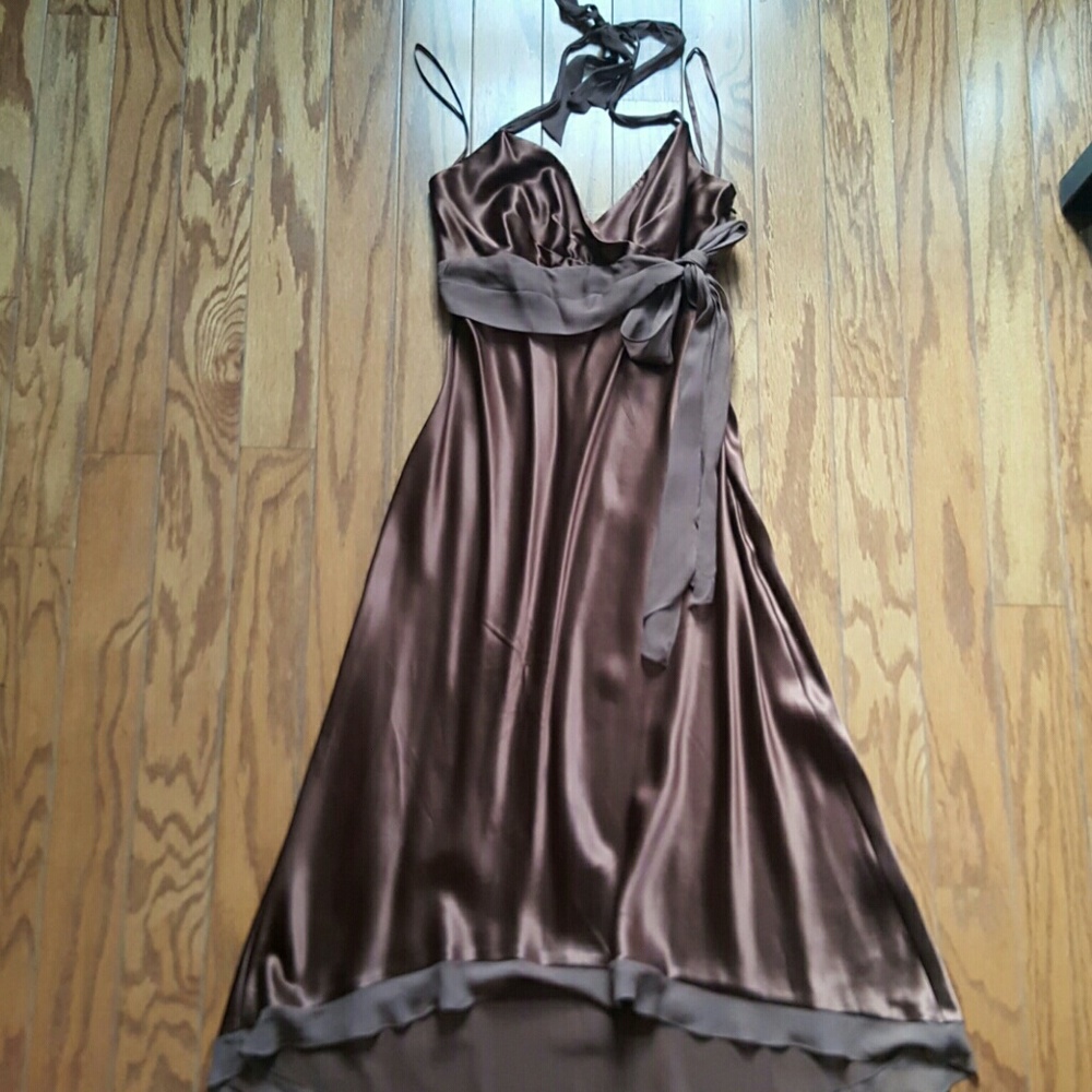 Brown Silk dress