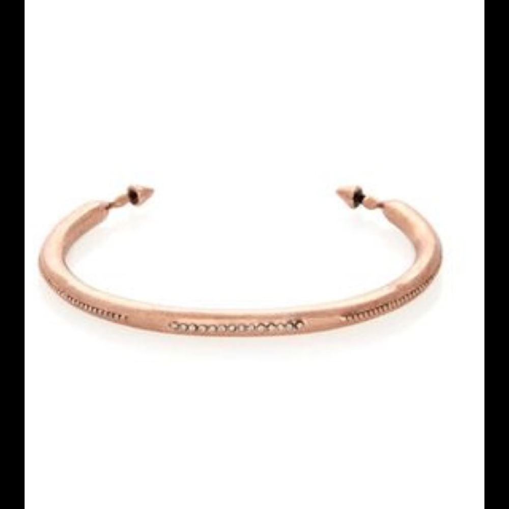 House of Harlow rose gold crystal finespun cuff