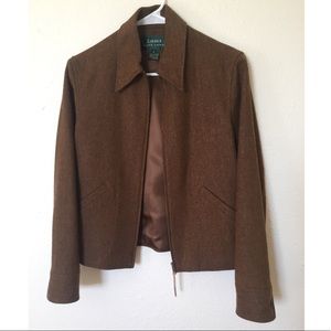 Ralph Lauren Brown Wool Sports Jacket