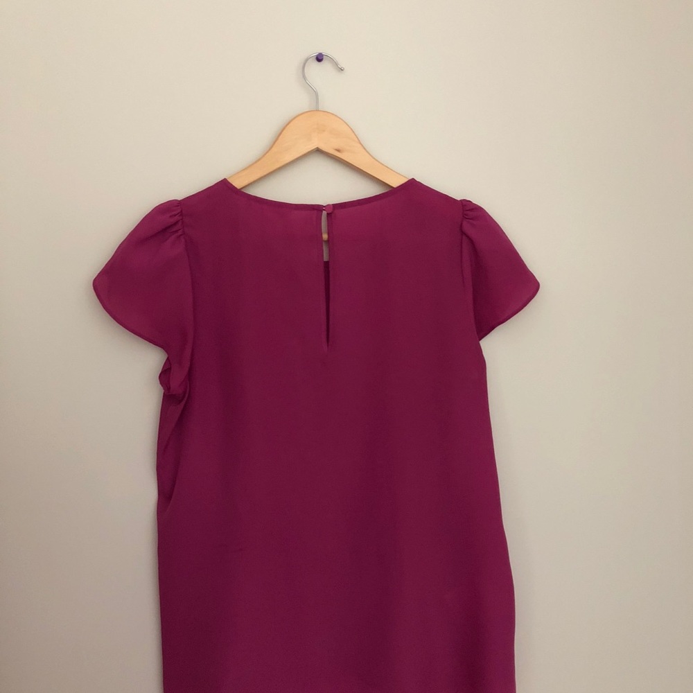 BCBGeneration Magenta Purple Blouse Size Small - Picture 4 of 6
