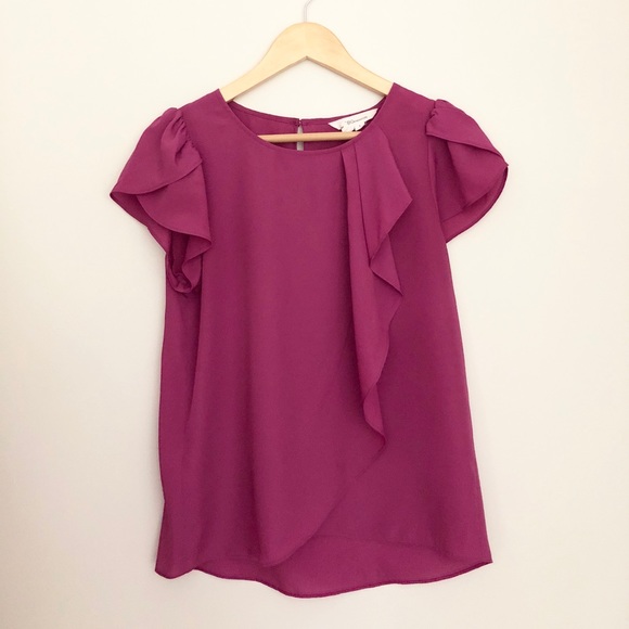 BCBGeneration Tops - BCBGeneration Magenta Purple Blouse Size Small