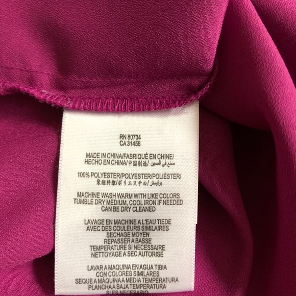 BCBGeneration Magenta Purple Blouse Size Small - Picture 6 of 6