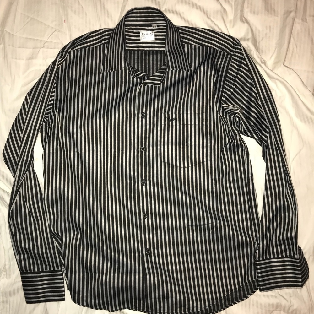 Armani collezioni striped button up