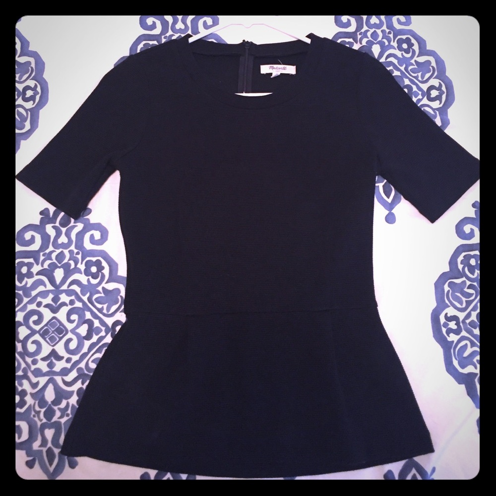 Madewell Tailored Peplum Top