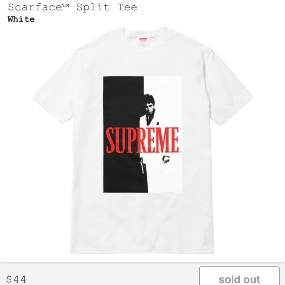Supreme X Scarface Split Tee