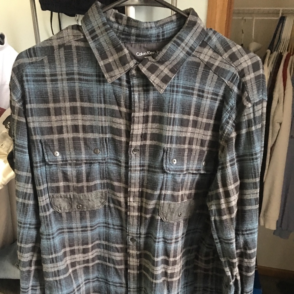 Calvin Klein Jeans Dark Navy Flannel