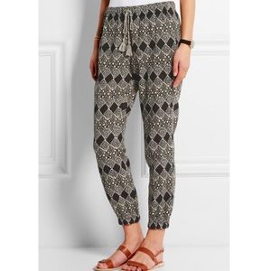 MADEWELL Tobago Printed Cotton Gauze Tapered Pants