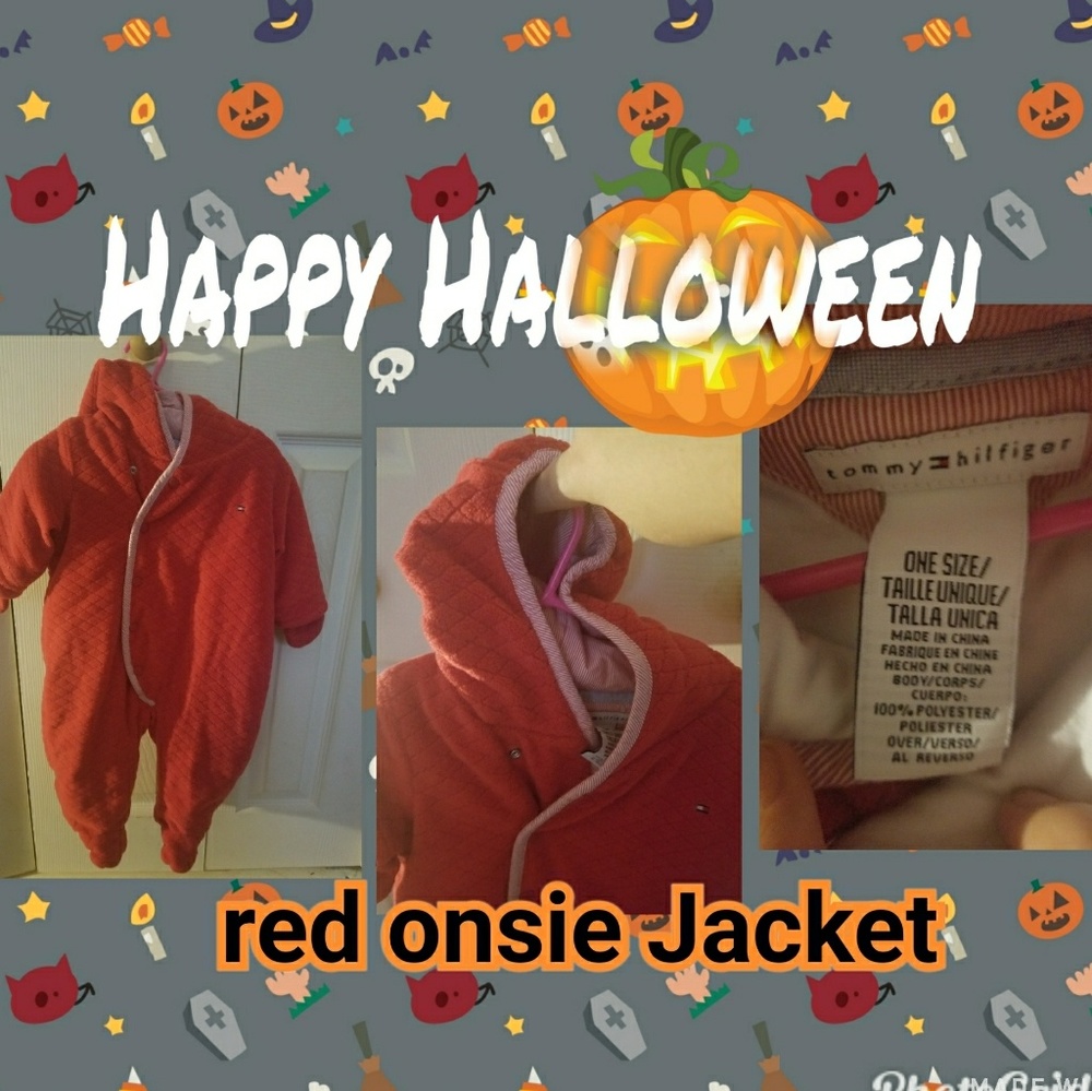 Red baby onsie Jacket