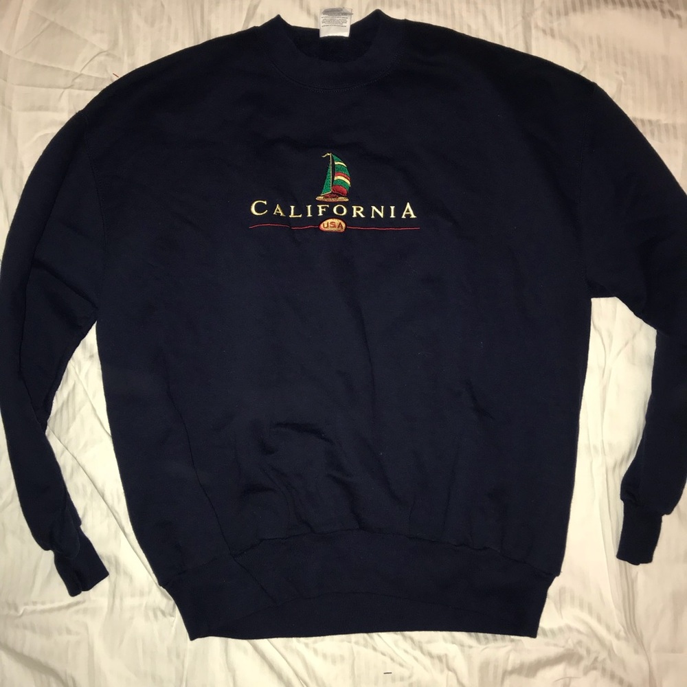 Embroidered California sweater