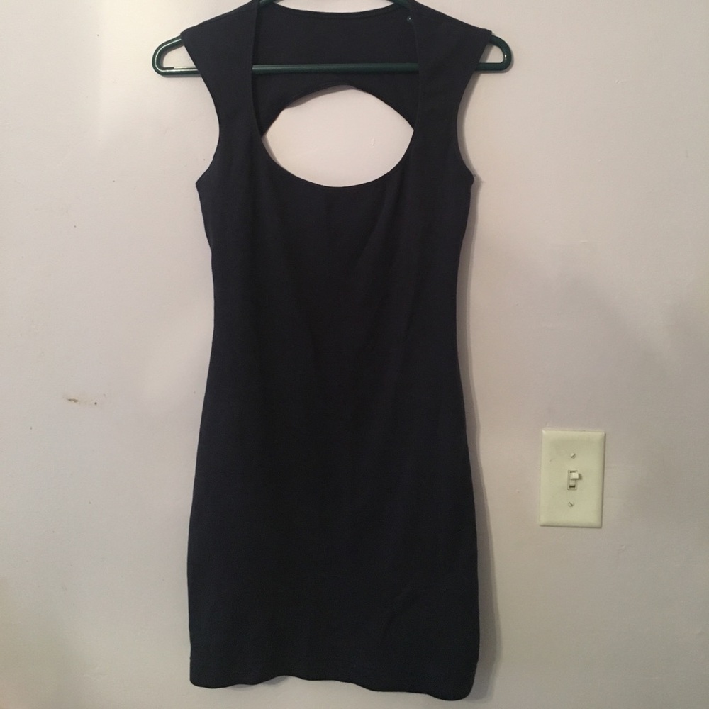 Navy blue cocktail dress