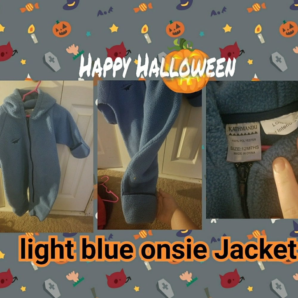 **sold**Light blue onsie jacket