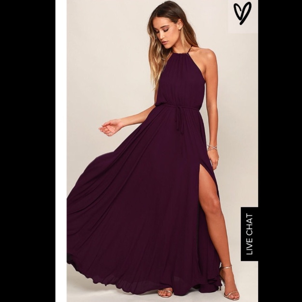 Lulu's - Essence Of Style Plum Purple Maxi Dress