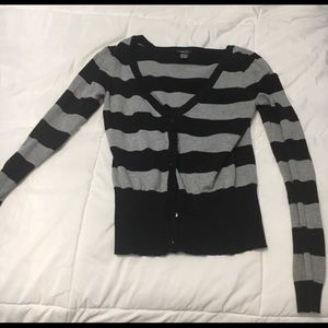 Black and grey striped sweater