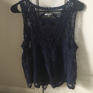 Sheer lace top