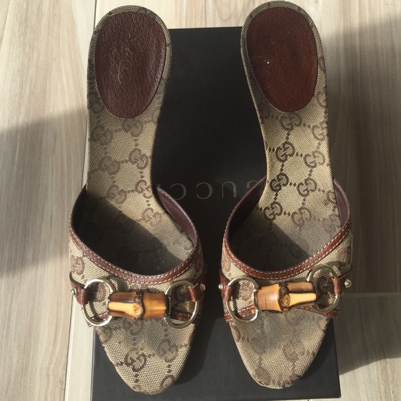 Gucci | Shoes | Gucci Sand Tess S Cuoio Beige And Brown Slides | Poshmark