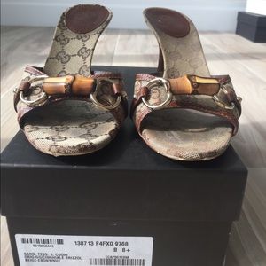 Gucci Shoes - Gucci Sand Tess S. Cuoio Beige and Brown Slides Gucci Shoes - Gucci Sand Tess S. Cuoio Beige and Brown Slides