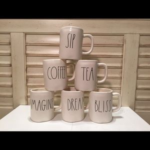 Rae Dunn Sip Coffee Tea Imagine Dream Bliss mug