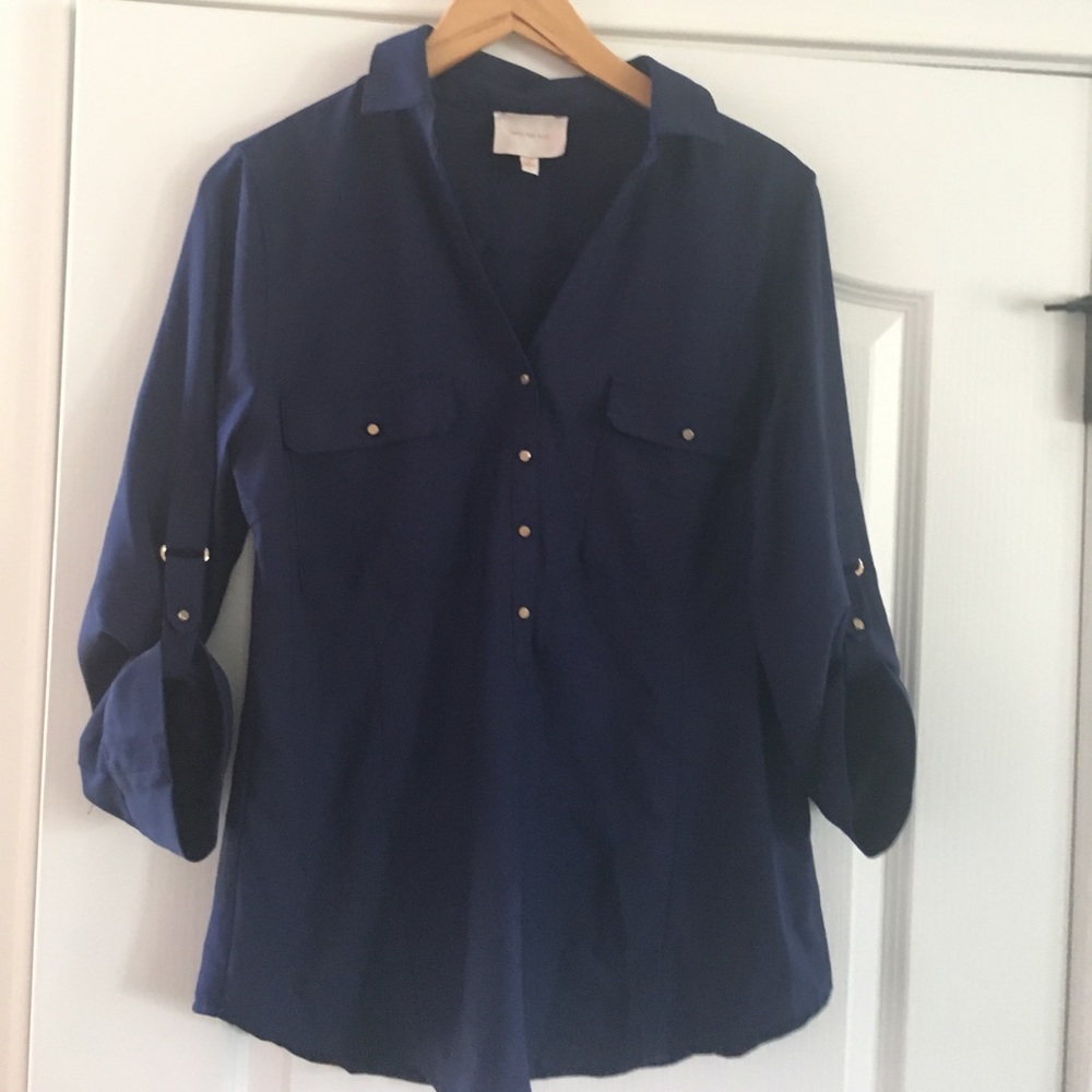 Navy blouse