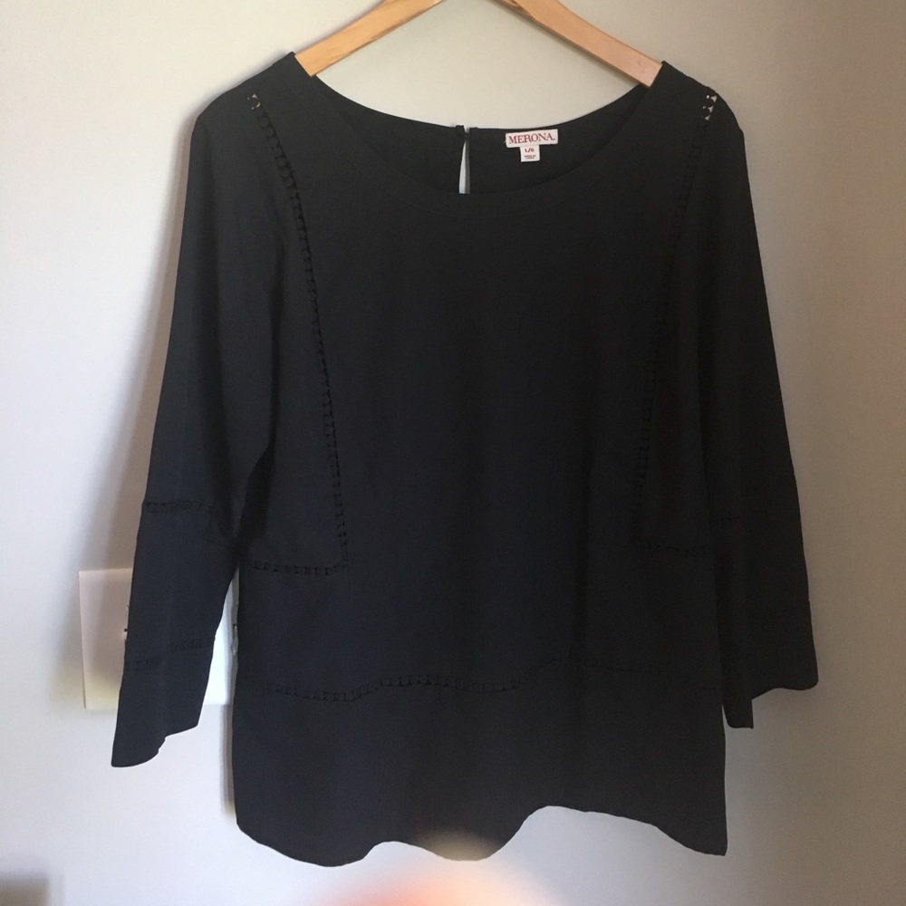 Black top with circle detailing