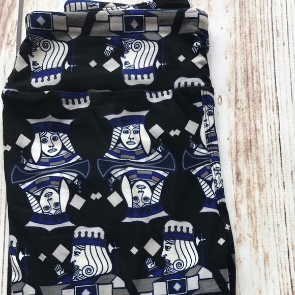 Lularoe Kings & Queens OS Leggings~👑👑👑 - Picture 2 of 2