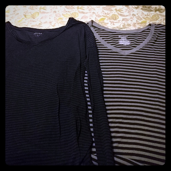 Lot of Two long sleeve stripe shirts - Picture 1 of 3