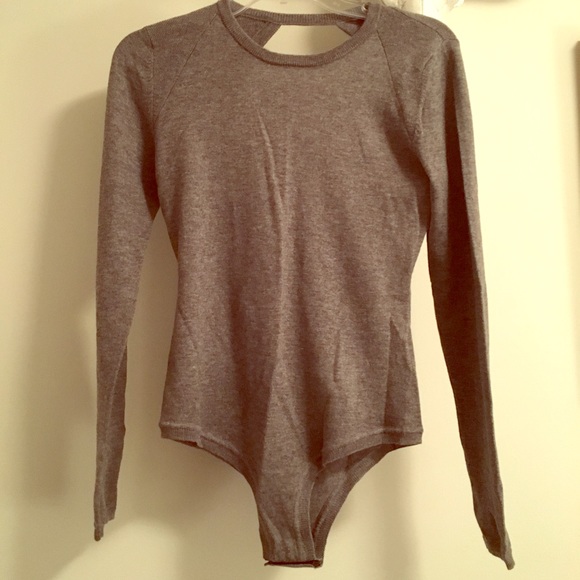 Dolce Vita knit Heather Gray bodysuit - Picture 1 of 4