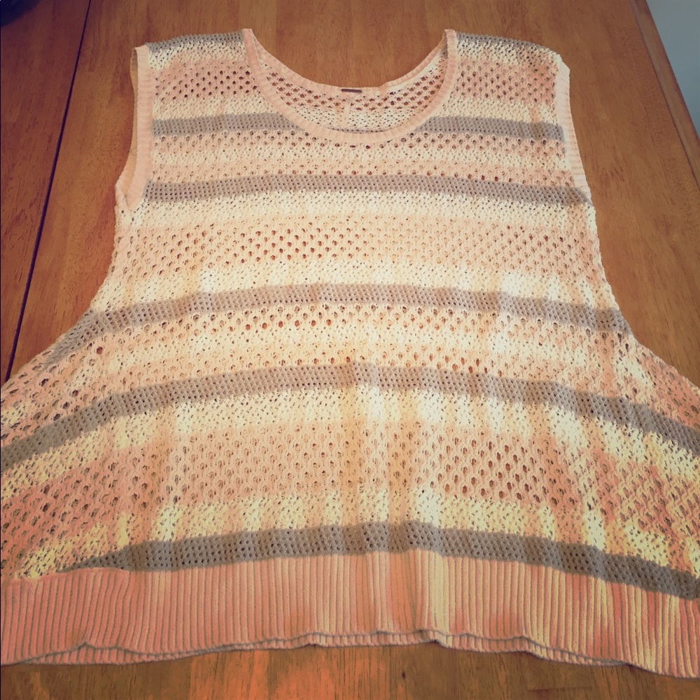 Free People Crochet Sweater Top