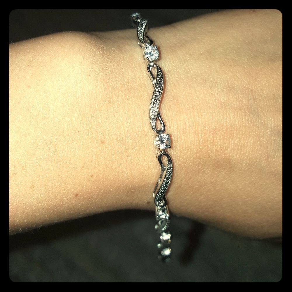 White sapphire  bracelet from kays